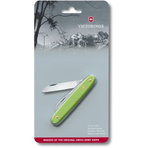 Ніж Victorinox садовий Floral 100мм,1функ,зел.мат (блістер)