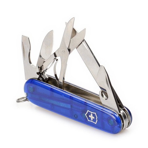 Ніж Victorinox Climber 91мм,14функ,син.прозор