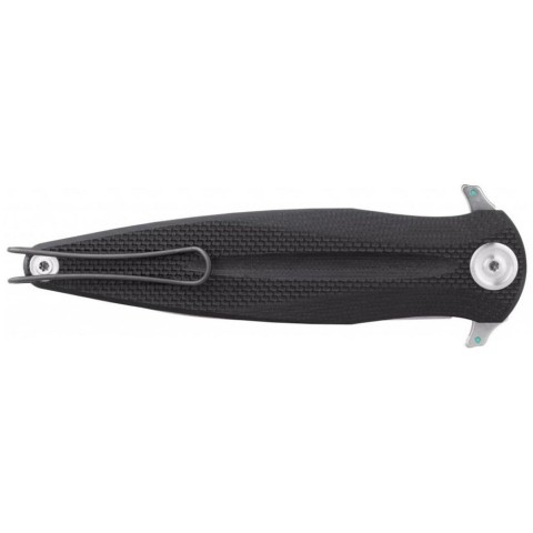 Ніж Acta Non Verba Z400 (stonewash, liner lock, plain, sleipner), чорний