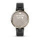 Смарт-часы Garmin Lily Classic с кремово-золотистым безелем, черным корпусом и итальянским кожаным ремешком