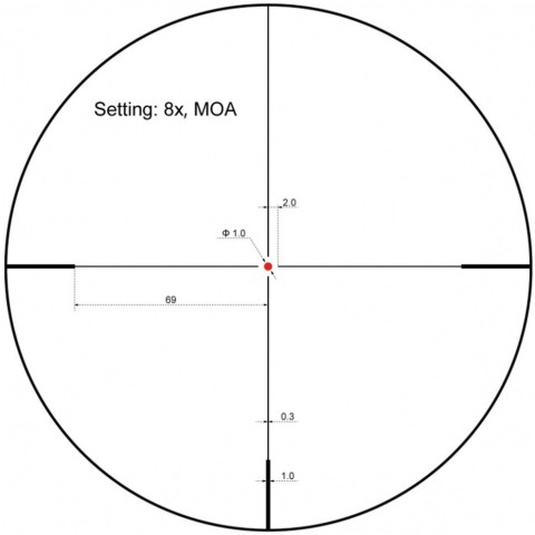 Приціл оптичний Vector Optics Forester 1-8X24 (30 мм) illum. SFP Coyote FDE