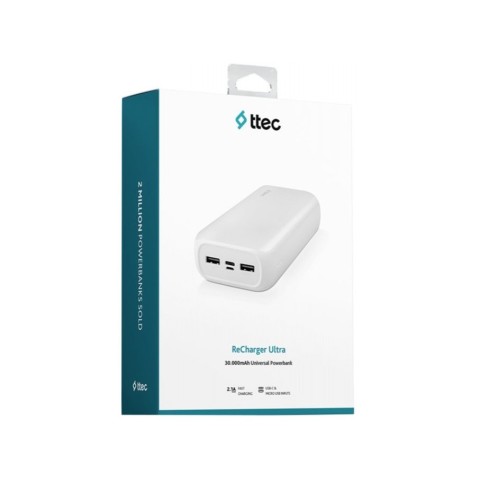Powerbank TTEC ReCharger Ultra 30000 зовнішній акумулятор для гаджетів