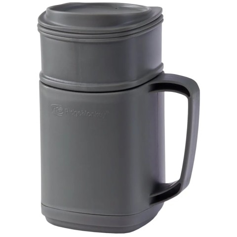 Термокружка RidgeMonkey ThermoMug DLX Brew Set Grey с набором емкостей