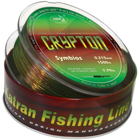 Леска Katran Crypton Symbios 1500m (camo-neon) 0.215mm 7.79lb/3.53kg