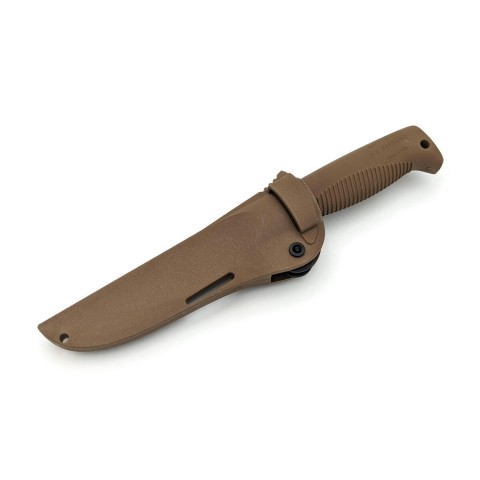 Нож Peltonen M07, покрытие cerakote FDE, coyote, coyote композитный чехол