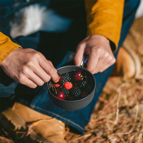 Набір посуду (2 каструлі, казанок, сковорідка) Naturehike CNH22CJ002, алюміній