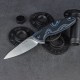 Ніж складаний туристичний Ruike Fang P105-Q, (9.2 см) 14C28N / G10 синій