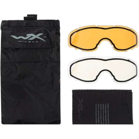 Очки защитные Wiley X Spear Dual, 3 линзы (Grey/Clear/Rust) ц:matt black