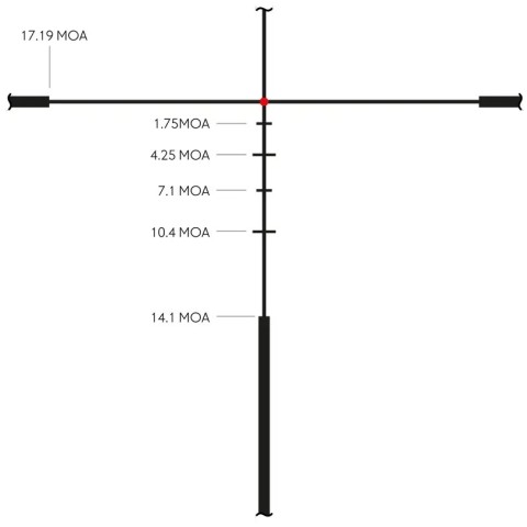 Прицел оптический Hawke Endurance FD 2-12x50 сетка LR2 с подсветкой