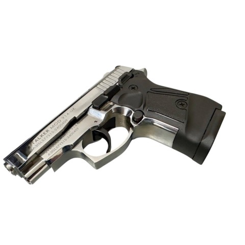 Пістолет стартовый Stalker 914 UK Shiny Chrome Black Grips