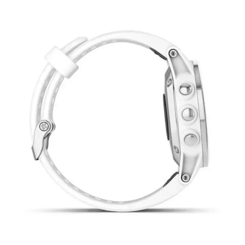 Смарт-годинник Garmin fenix 5S Plus Sapphire білий з білим ремінцем