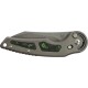 Нож Fox Jupiter Black Blade Titanium, Bead blasted Titanium + Jungle Wear carbon fiber i ц:gray/green