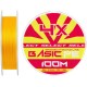 Шнур Select Basic PE Orange 100m #0.8/0.12mm 12lb/5.6kg