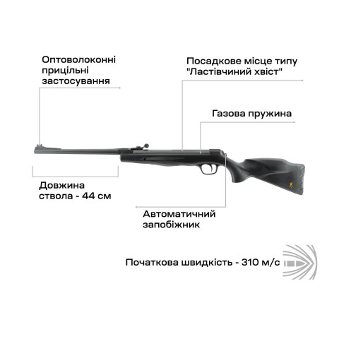 Винтовка пневм. Umarex Browning X-Blade II GP 4,5 мм Pellet