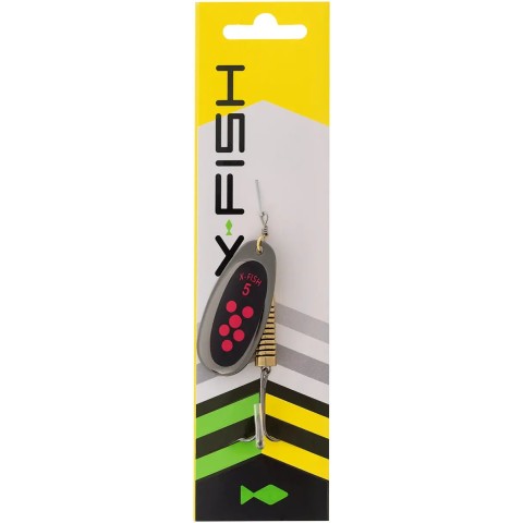 Блесна X-Fish Dark Side №5 14g Nikel black orange