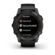 Смарт-годинник Garmin fenix 7 Pro Sapphire Solar Edition карбоново-сірий титановий DLC з чорним ремінцем