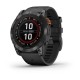 Смарт-часы Garmin fenix 7X Pro Solar Edition сланцево-серые с черным ремешком