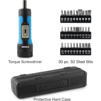 Neiko Drive Torque Wrench Screwdriver Set | 30 Bits - Механическая Динамометрическая отвертка ключ c 30 битами