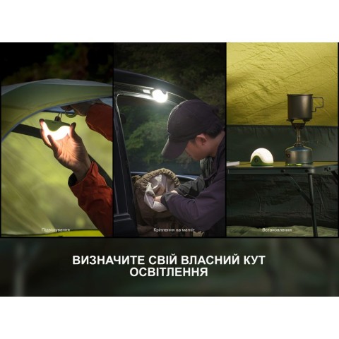 Ліхтар кемпінговий Fenix CL20R V.2.0, зелений