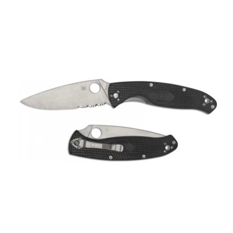 Ніж Spyderco Resilience FRN, полусеррейтор