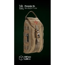 Підсумок для аптечки ПА1 GEN 2 “Нойта” відривний (XL | Койот) ТМ Балістика