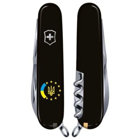 HUNTSMAN UKRAINE  91мм/15функ/черн /штоп/ножн/пила/крюк /Украина ЕС