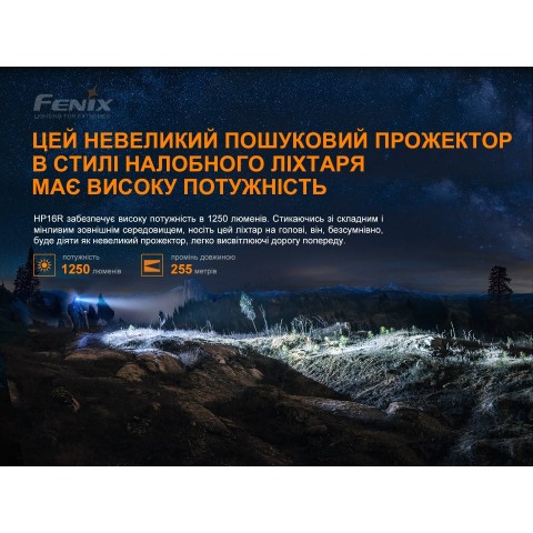 Ліхтар налобний Fenix HP16R