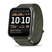 Смарт-часы Garmin Venu X1 мховый титан с мховым нейлоновым ремешком ComfortFit
