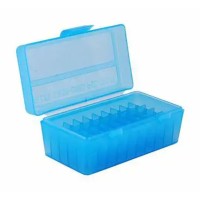 Кейс MTM д/піст.патр 7,62х25; 5,7х28; 357 Mag 7,62 x 25 TOKAREV на 50 патр. блакитний