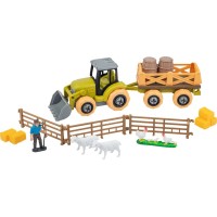 Ігровий набір OTAMANKO Веселий хутір (трактор з причепом, фермер з вівцями і курками) разноцветный