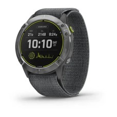 Смарт-часы Garmin Enduro стальные с серым нейлоновым ремешком UltraFit