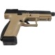 Пістолет страйкбольний ASG CZ P-10C OR-OT Dual-Tone. Blowback. CO2 кал. 6 мм Black/fde