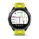 Смарт-часы Garmin Forerunner 965 с карбоново-серым титановым безелем, черным корпусом и желтым/черным силиконовым ремешком