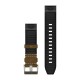 Ремінці для годинника Garmin QuickFit 22 MARQ GEN2 Collection шкіряні/FKM, тундра/чорні