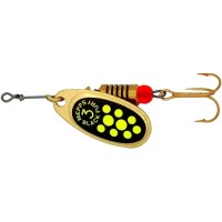Блесна Mepps Black Fury №3 6.5g Gold Chartreuse Dots