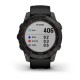 Смарт-годинник Garmin fenix 7 Sapphire Solar чорний титановий DLC з чорним ремінцем