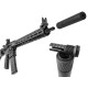 2в1 розбірний пбс+пламегас AFTactical S39F, F201, .223 (5.56мм), 1/2x28 UNEF, AR15 | M4 | M5
