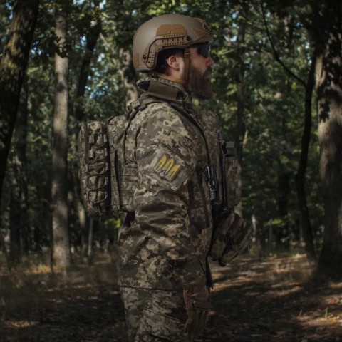 Тактичний рюкзак Ukrarmor на 10 л. Кріплення Molle. Cordura 1000D Піксель