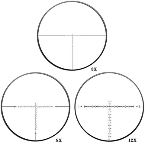 Приціл Discovery Optics HT 3-12X40SF FFP 30mm без підсвічування (221024)