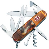 Нож VICTORINOX 1.3703_Z4250pk Swiss Army Climber Zodiac Полум'яна кобра