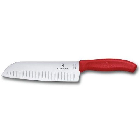 Набір кухонний Victorinox SwissClassic Kitchen Set 4шт з черв. ручкою (2 ножа, ножиці, овочечистка) у подар.упак.