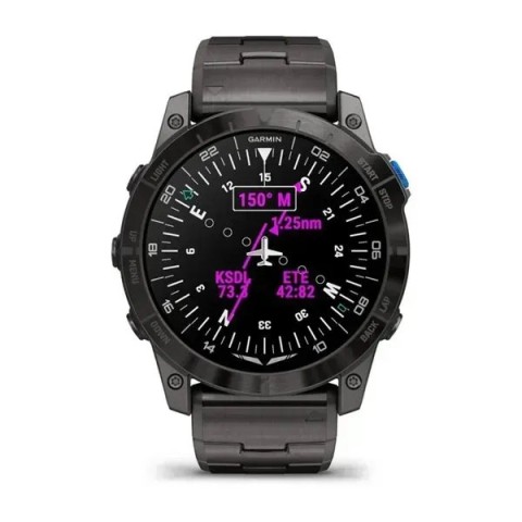 Garmin D2 Mach 1 Pro — авиационные смарт-часы с титановым браслетом