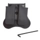 Подсумок Cytac для двух двурядных магазинов Beretta 92, SW MP, Taurus PT92, CZ P-07, P-09 ц:black