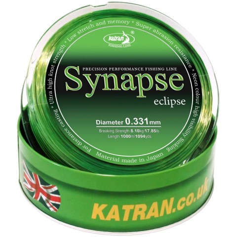 Волосінь Katran Synapse Eclipse 1000m (neon-black) 0.331mm 8.10kg