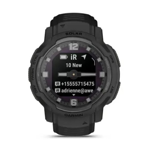 Смарт-годинник Garmin Instinct Crossover Solar Tactical Edition чорний
