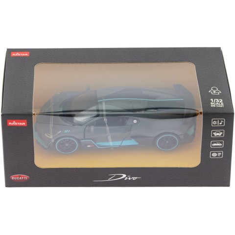 Машинка Rastar Bugatti DIVO 1:32 Сірий