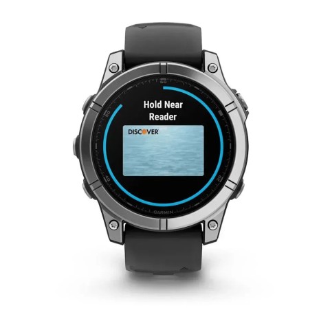 Смарт-годинник Garmin fenix E (47 мм) нержавіюча сталь/чорний