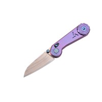 Ніж-антистрес Hightron EdgePlay, дамаск з міддю, титан TC4