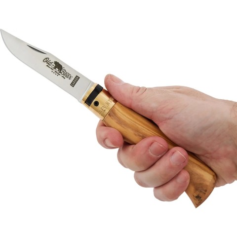 Нож Old Bear Classic L, C70 steel, Olive wood ц:olive
