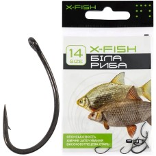 Крючок X-Fish Белая Рыба #14 (8 шт/уп)
